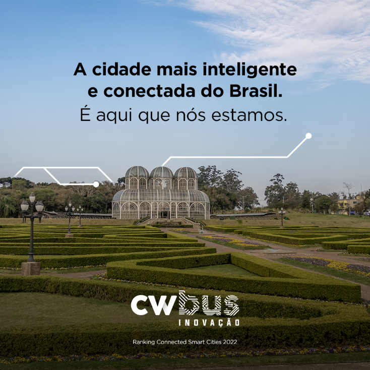 Imagem de divulgação da CWBUS, hub de inovação de Curitiba da área de mobilidade urban