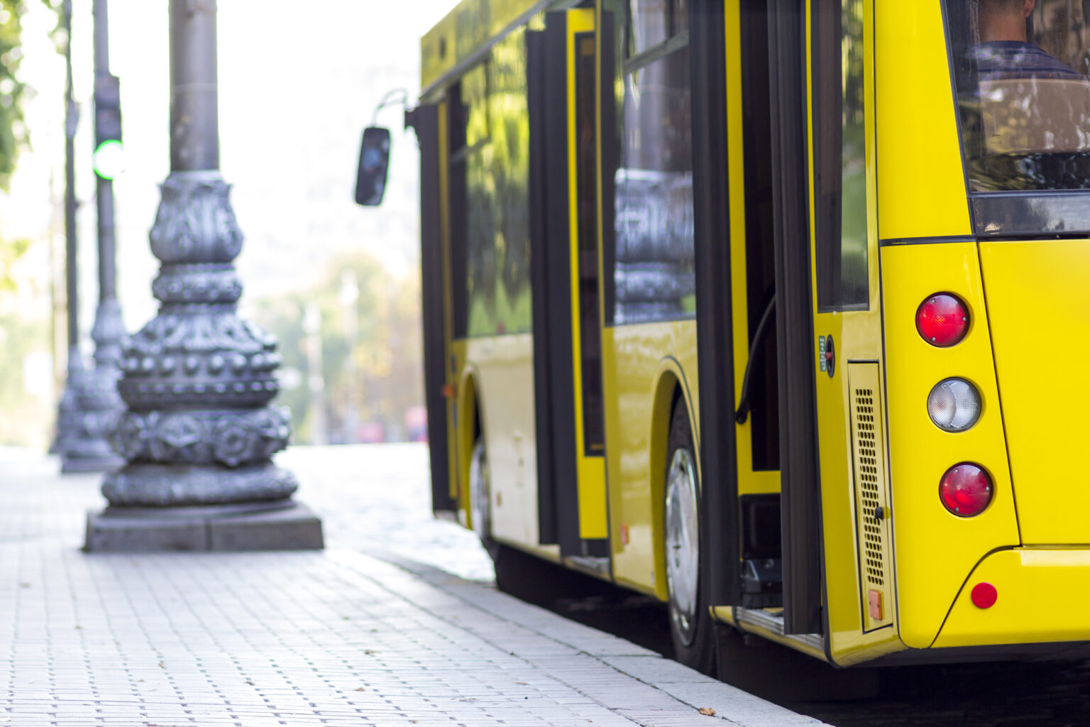 Foto ônibus estacionado